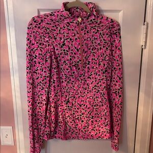 Lilly Pulitzer Pink and Gray Luxletic Top